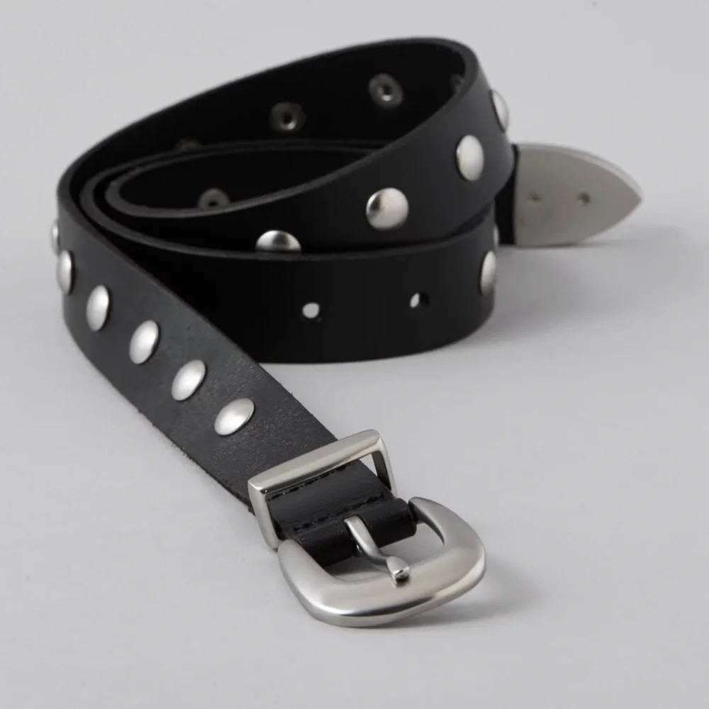 AE Western Studded Belt Leather woman nwt M
